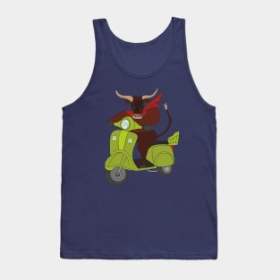 Funny bull Tank Top